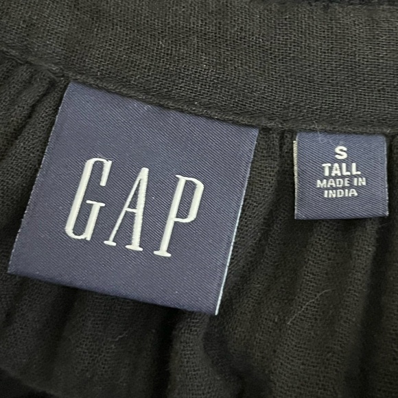 GAP 100% Cotton Gauze Belted Breathable Sz S Tall Button-Down Front Dress - Picture 9 of 12